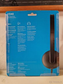 Kabelová sluchátka (headset) Logitech H340 s USB - 3