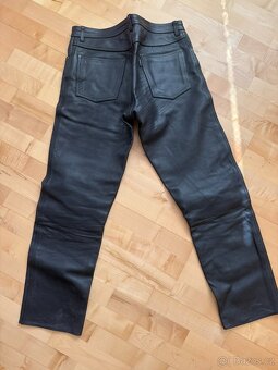 Černé kožené kalhoty Polo, vel 56/XL/XXL - 3