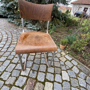 Chromovaná židle Mark Stam a chromovaná křesla - 3