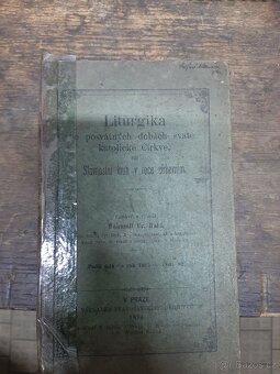 Prodám starou knihu 1895 Liturgika. - 3