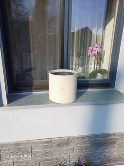 Betonový květináč kulatý 30cm - 3