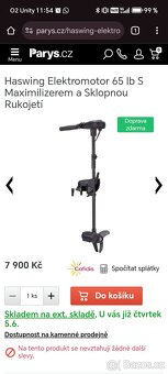 Člun, motor benzín, motor elektro a sonar - 3