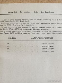 Škoda 1202 STW-katalog náhr. dílů. - 3