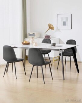 Jídelní židle Lestarain, sada 6 kusů s opěradlem - 3