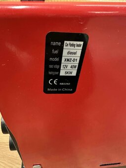 Dieselové teplovzdušné topení 5 kW - 3