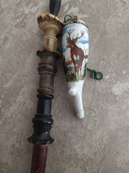 Staré porcelánové fajfky 54cm a 31cm - 3