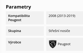 Střešní nosiče Peugeot 2008 (2013-2019) - 3