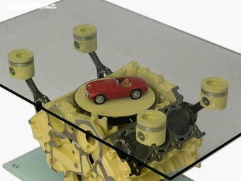 Motorstůl,konferenční stolek,Cofeetable Audi 3.0 - 3