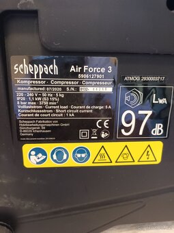 Kompresor SCHEPPACH přenosný,elektrický - 3