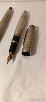 BARCLAY 1304 STŘÍBRNÉ PLNÍCÍ PERO + STŘÍBRNÁ TUŽKA - 3