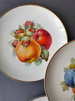 Luxusní sada porcelánových talířů od Krautheim serie "Ovoce - 3