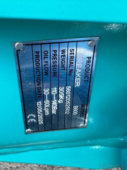 Hydraulické bourací kladivo s MS03 adaptérem -B600 2,5-4,5t - 3