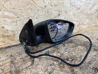 PRAVÉ ZPĚTNÉ ZRCÁTKO VW PASSAT B7 9 PIN 3C0857934A ŠEDÁ MET. - 3