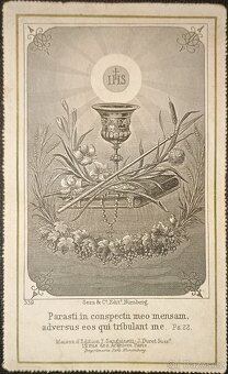 Primiční lístek, W. Mauder/ Schlossbösig/1889 - 3