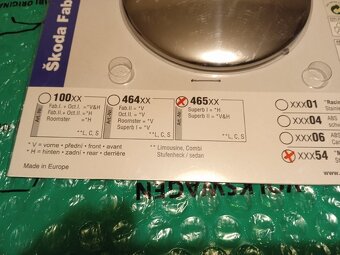 Nerezový kryt emblému masky Škoda Superb od roku výroby 3.20 - 3