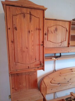 Postel 140x200 cm - borovice - 3