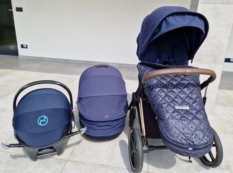 Cybex Priam trojkombinace Nautical Blue – TOP stav - 3