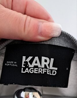 Krásná dámská crop mikina s kamínky Karl Lagerfeld - 3
