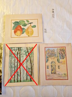 4x Stará dekorativní grafika - kresba, foto - 3