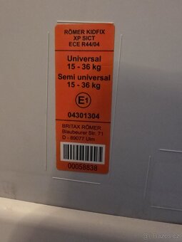 Autosedačka Britax Römer - 3