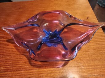 Krásná retro mísa hutní sklo - 3