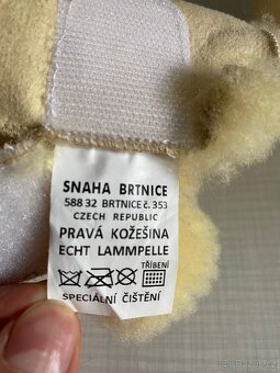 Kožené zimní botičky pro miminko - 3