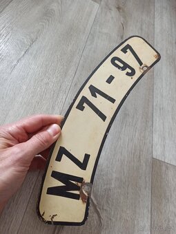 Jawa 250/350 Pérák, ČZ 125/150 C přední SPZ, značka - 3