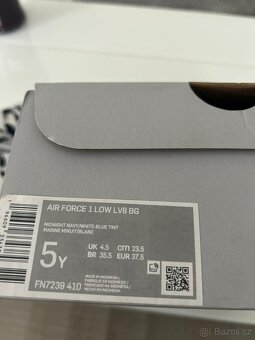 Prodám tenisky Nike AIR FORCE vel. 37,5 nové - 3