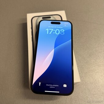 Pouze rozbalený iPhone 15 128GB černý, 2 roky záruka - 3