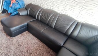 Nádherná kožená sedačka do U,S ulož. prostorem - 3