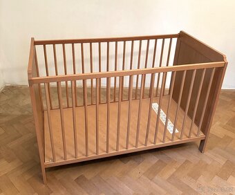 Dětská postýlka IKEA. Matrace, polštář, peřinka. - 3