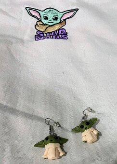 Dívčí set mikina + náušnice Star Wars Yoda - 3