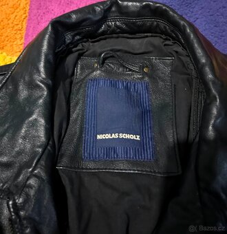 Nicolas Scholz kožená stylová pánská bunda 100% leatherXL - 3