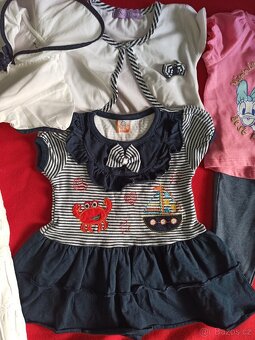 Mix 4x šaty vel. cca. 6-12m, , 1x komplet vel 62 - 3
