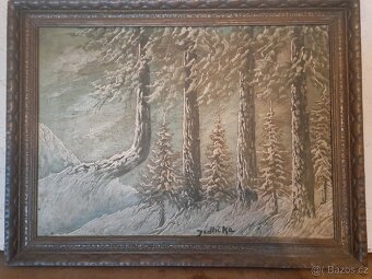 Obraz malování na plátně - 3