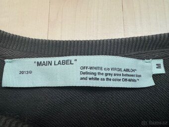 OFF-WHITE MAIN LABEL MIKINA Size-(M dětská) - 3