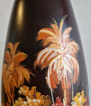 dřevěná ručně malovaná váza, 37 cm - 3