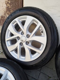 ALU 5x114.3 r16 KIA + LETNÍ PNEU - PĚKNÁ SADA - 3