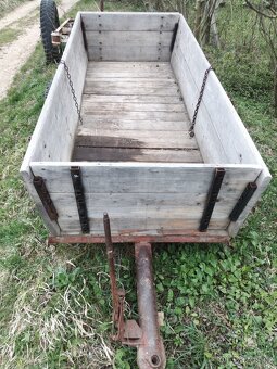 Vlečka, přívěs,plato, podvalník za traktor,malotraktor - 3