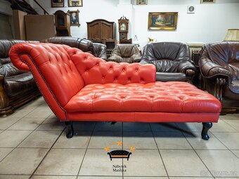 Original chesterfield sofa - zaruka - super stav - 3