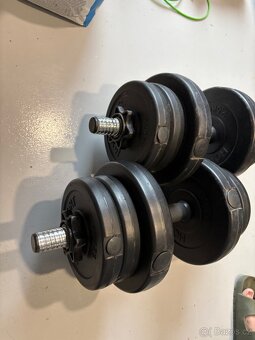 Litinové cinky 2x 10 kg Hop sport - 3