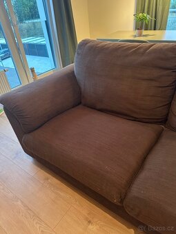 Hnědá sedačka ikea - 3