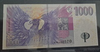 Bankovky ČR s přetiskem ČNB - poslední série - 3