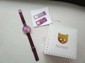 Pomeek Violet dámské hodinky kočka fialové - 3