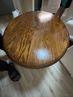 Dřevěný masivní konferenční stůl - 3