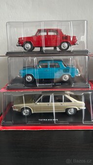 Modely osobné automobily Škoda, Tatra 1/24 - 3