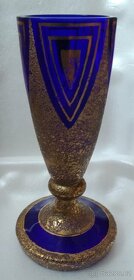 kobaltové sklo - pohár - 3