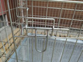 Přepravní kovová klec skládací - 3