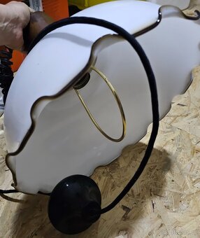 Skleněný lustr/lampa - 3