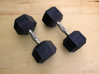 jednoručky činky - HEXA - sada 120kg - 3